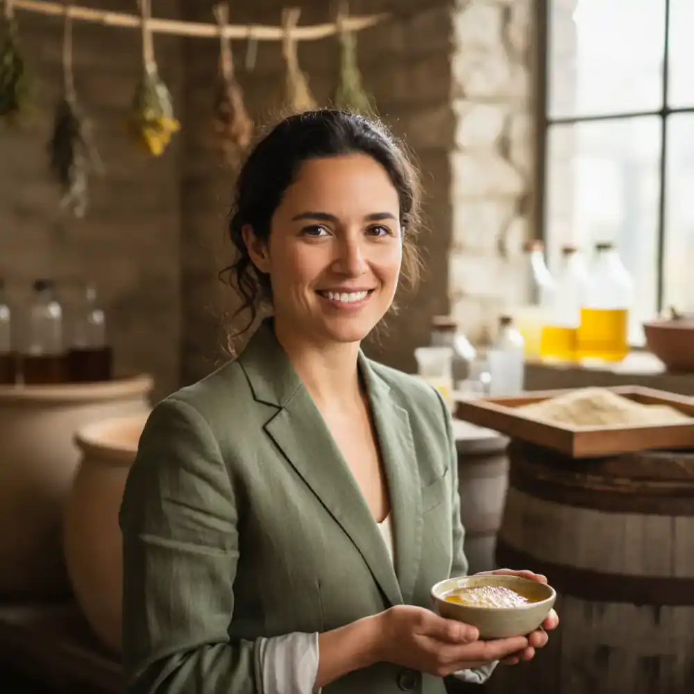 Portrait of Sarah Lin, Head of Fermentation